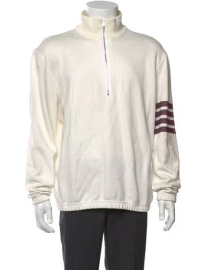 Pre-owned Thom Browne Turtleneck Long Sleeve Pullover In Neutral