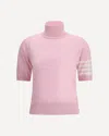 Thom Browne Turtleneck Sweater In Pink