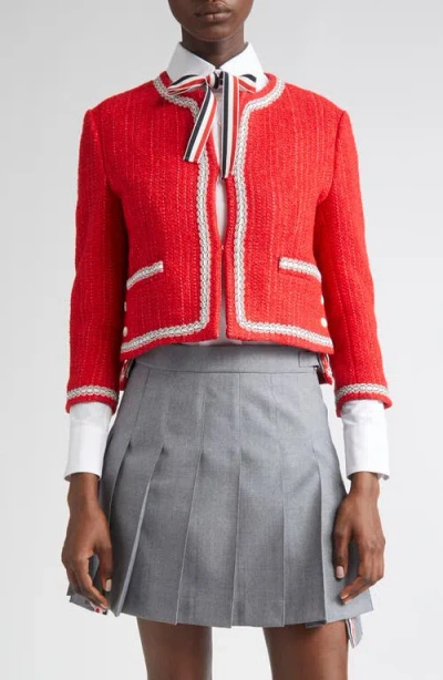 Thom Browne Tweed Crop Jacket