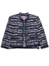 Thom Browne Tweed Jacket In Blue
