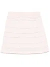 Thom Browne Seersucker Knit Tweed Jacquard Mini Skirt