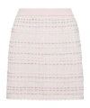 Thom Browne Seersucker Knit Tweed Jacquard Mini Skirt In Pink