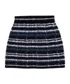 Thom Browne Tweed Mini Skirt In Blue