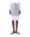 Thom Browne Tweed Mini Skirt In Gray