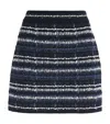 Thom Browne Tweed Mini Skirt In Navy