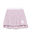 Thom Browne Rwb Cotton Mini Skirt In White