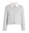 Thom Browne Silk-trimmed Sequined Tweed Down Jacket In Grey