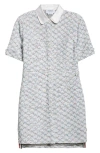 Thom Browne Thigh Length Patch Pocket Dress In Medium Grey