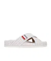 Thom Browne Tweed Slip-on Sandals