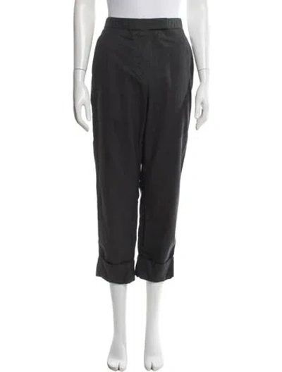 Pre-owned Thom Browne Twill Backstrap Straight Leg Pants In Grey