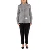 Thom Browne Twill Low Rise Cigarette Trouser In Black