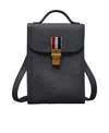 Thom Browne Twill Phone Holder Crossbody Bag In Black