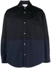 Thom Browne Blue Combo Snap Overshirt In Blue
