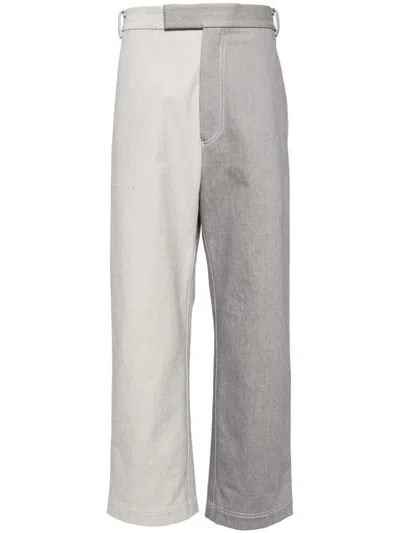 THOM BROWNE TWO-TONE DENIM JEANS