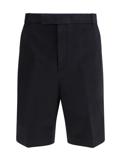 Thom Browne Typewriter Cloth Utility Chino Shorts In Black