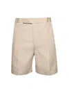 Thom Browne Typewriter Cloth Utility Chino Shorts Khaki In Neutrals