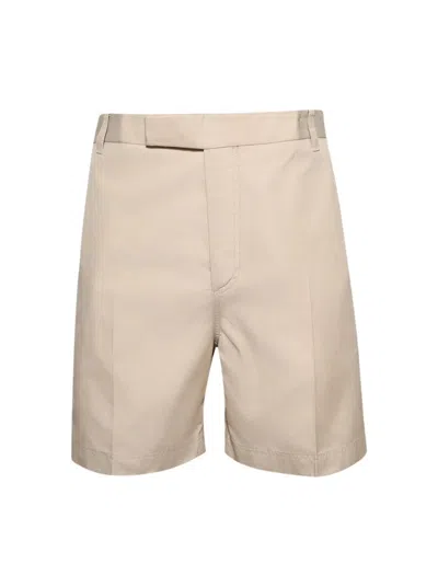 Thom Browne Typewriter Cloth Utility Chino Shorts Khaki In Neutrals