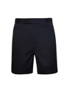 Thom Browne Typewriter Cloth Utility Chino Shorts Navy In Blue