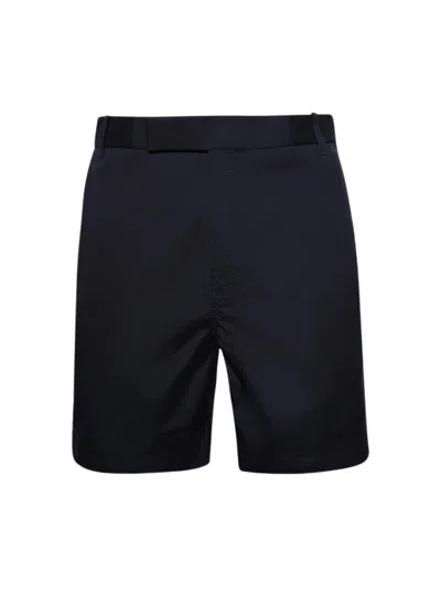 Thom Browne Typewriter Cloth Utility Chino Shorts Navy In Blue