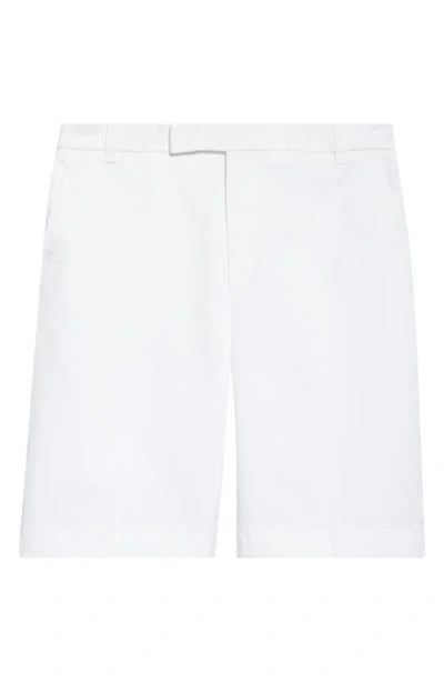 Thom Browne Typewriter Cloth Utility Chino Shorts In White