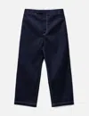 Thom Browne Contrast-stitching Straight-leg Trousers In Blue