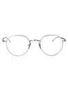 Thom Browne Matte Grey Titanium Glasses In Gray