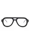 Thom Browne Klassische Pilotenbrille In Black