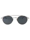 Thom Browne Matte Grey Titanium Sunglasses In Gray
