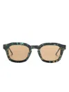 Thom Browne Ues412ag0002 416 Navy Melange In 416 Navy Melange