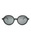 Thom Browne Eyewear Round Frame Sunglasses In Black/charcoal