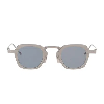 Thom Browne Ues930a - G0001 035-42/3n Matte Grey Glasses In Metallic