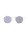 Thom Browne Round-frame Sunglasses In Blue