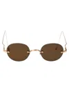 Thom Browne 12k Gold Plate Titanium Titanium Sunglasses