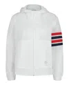 Thom Browne Ultralight Ripstop 4-bar Anorak In White