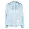 Thom Browne Ultralight Ripstop 4-bar Anorak In Blue