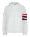 Thom Browne Ultralight Ripstop 4-bar Anorak In White