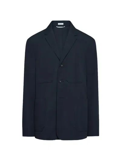 Thom Browne Unconstructed Blazer In Blue