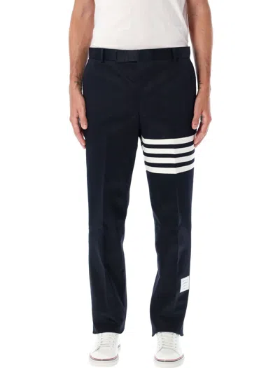 Thom Browne Unconstructed Chino Trousers In Navy