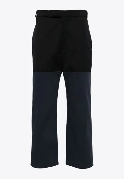 THOM BROWNE UNCONSTRUCTED COMBO STRAIGHT-LEG PANTS
