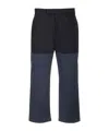 Thom Browne Unconstructed Combo Straight-leg Trousers In Black