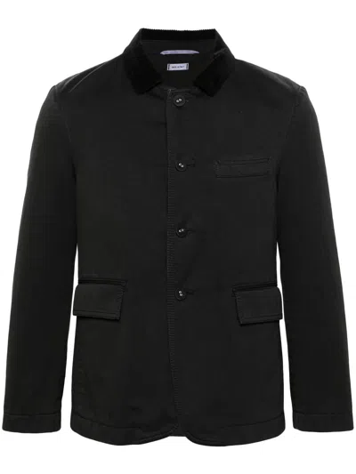 Thom Browne Unconstructed Cotton Jacket In Black
