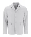 Thom Browne Striped Deconstructed Jacket In White