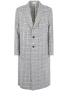 Thom Browne Unconstructed Elongated Coat Check Hunting Tweed In Gray