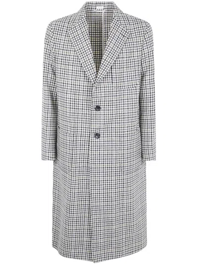 Thom Browne Unconstructed Elongated Coat Check Hunting Tweed Clothing In Black