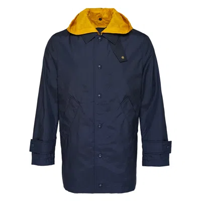 Thom Browne Unconstructed Relaxed Overcoat In Blue