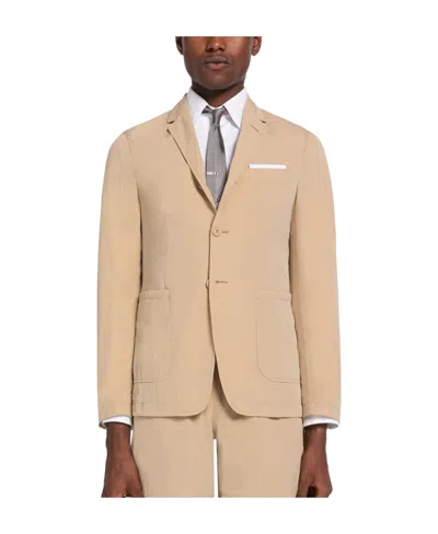 Thom Browne Unconstructed Single-breasted Blazer In Nude