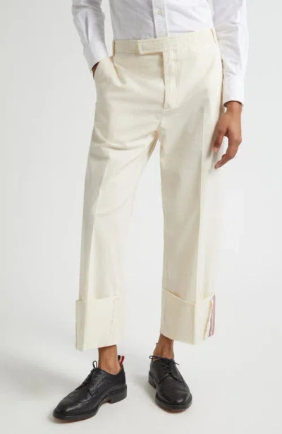 Thom Browne Unconstructed Straight Leg Pants