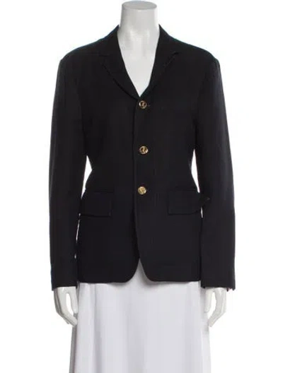Pre-owned Thom Browne Unconstructed Wool Blazer W/ Tags In Blue