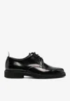 Thom Browne Black Uniform Lace-up Derbys In Black