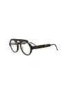Thom Browne Unisex 52mm Brown Opticals In Gray